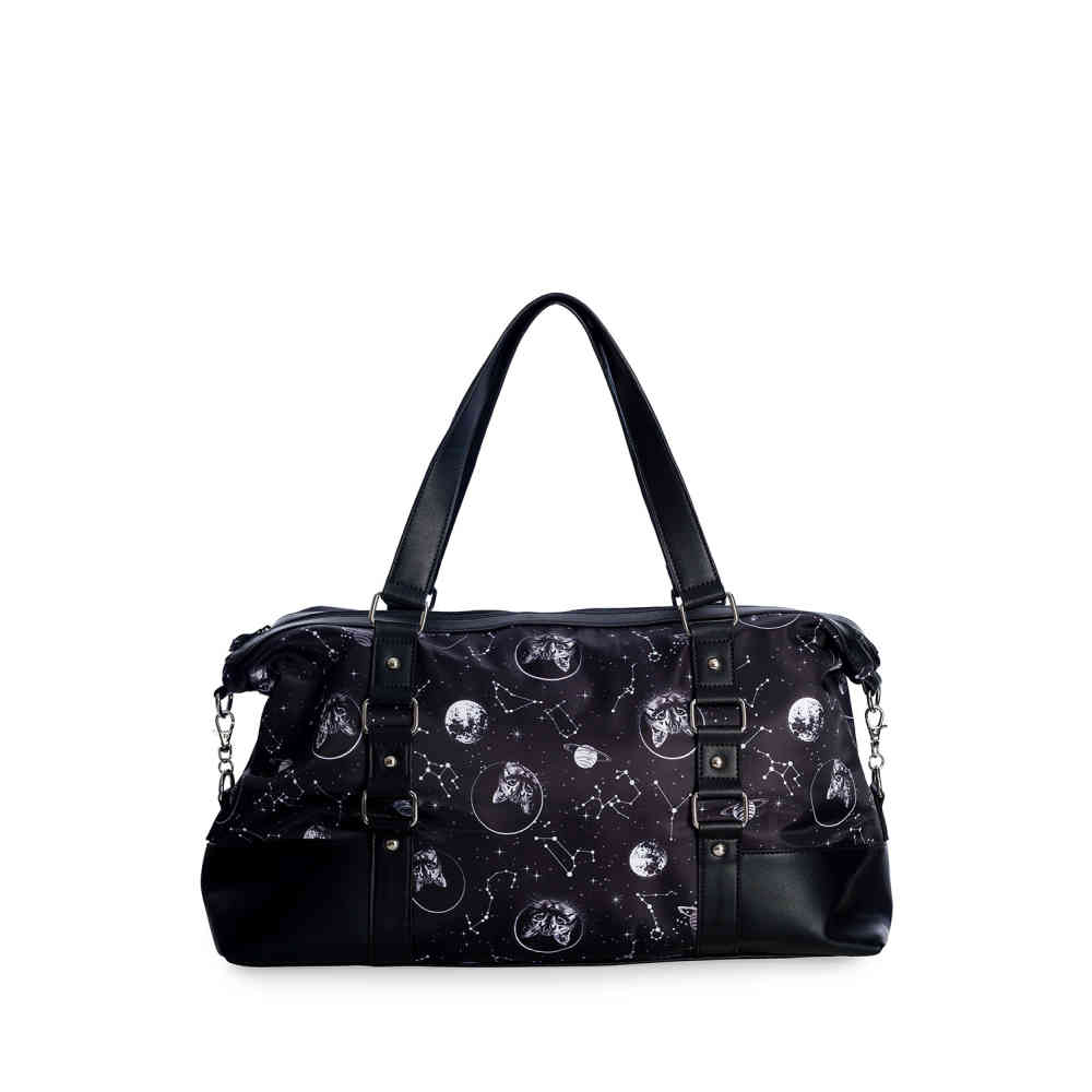 Banned - SPACE CAT Weekendtas - Zwart